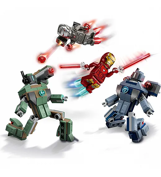 Lego® Super Heroes 76320 Iron Man in War Machine proti dronom Hammer Lego