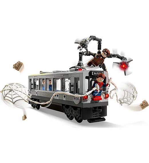Lego® Super Heroes 76321 Spider-Man proti Doc Ocku, prizor na podzemnem vlaku Lego