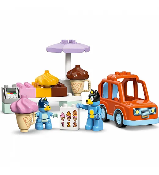 Kocke Duplo Bluey u vožnji do sladoleda Lego