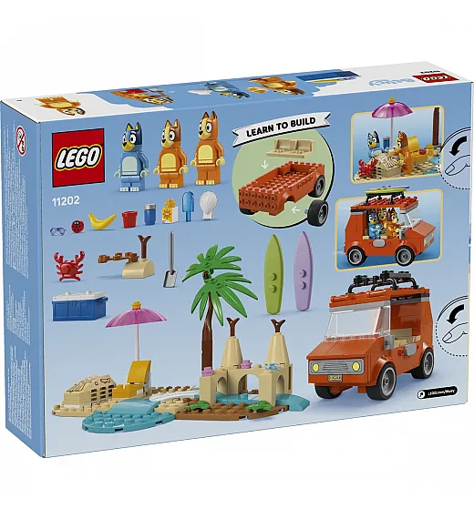 Kocke Bluey - Bluey na obiteljskom izletu na plažu 11202 Lego