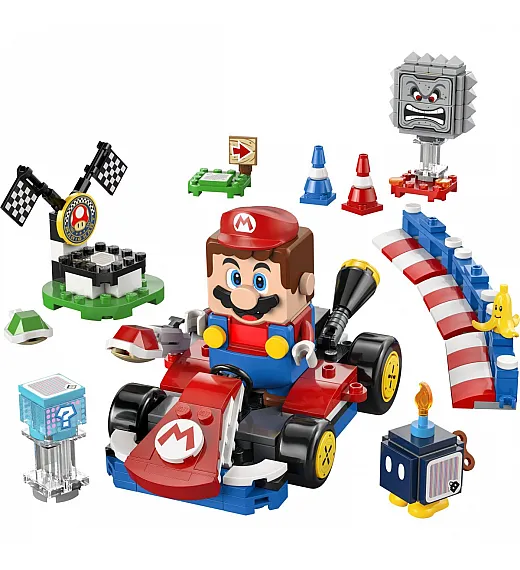 Lego® Super Mario™ 72043 Mario Kart™ – Interaktivni LEGO® Mario™ & Standard Kart Lego