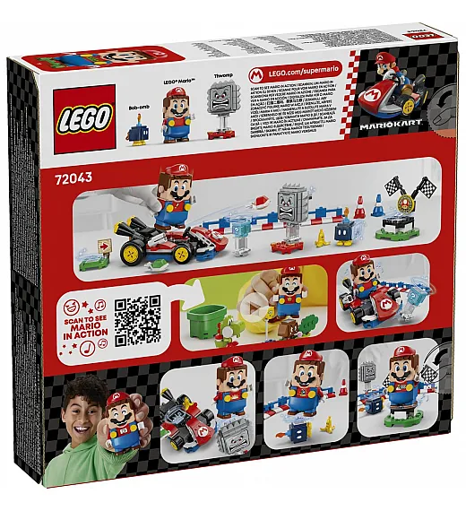 Lego® Super Mario™ 72043 Mario Kart™ – Interaktivni LEGO® Mario™ & Standard Kart Lego