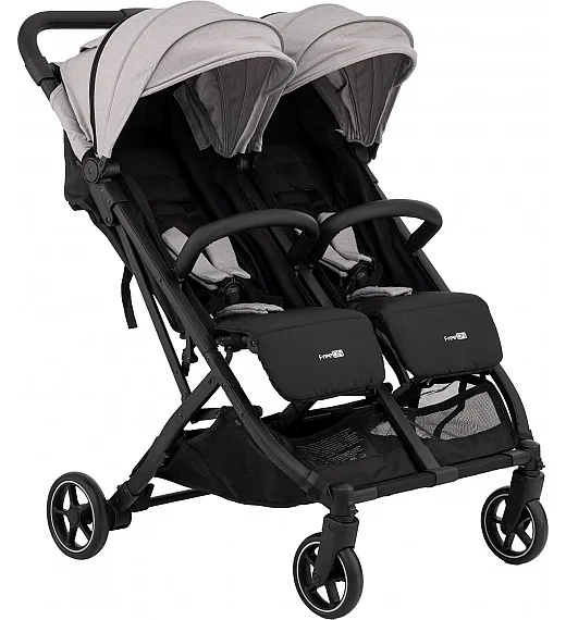 FreeON voziček za dvojčke Active Twin siva 82801 FreeON