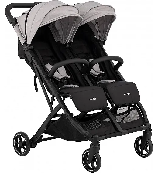 FreeON voziček za dvojčke Active Twin siva 82801 FreeON