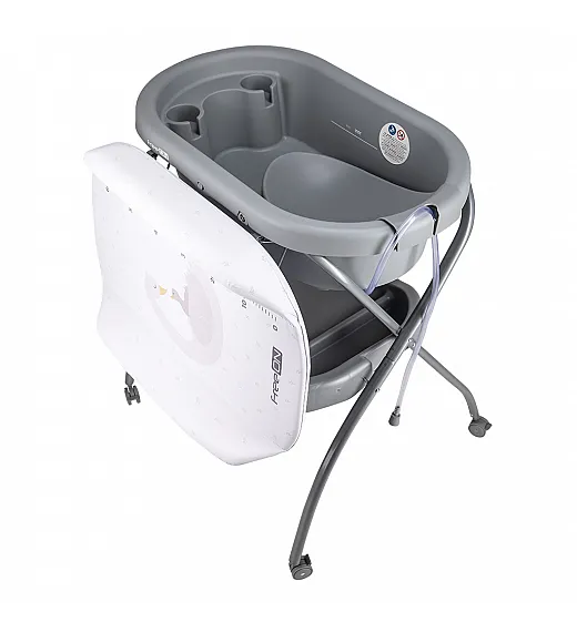 FreeON stojalo z banjico Swan in s previjalno podlogo grey 85789 FreeON