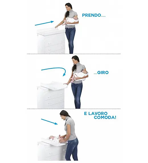 Vrtljivi pult za previjalno mizo EASY DRESS