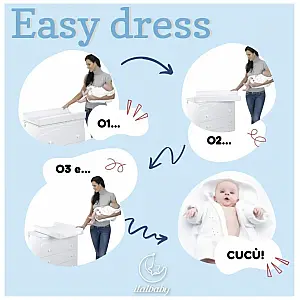 Vrtljivi pult za previjalno mizo EASY DRESS