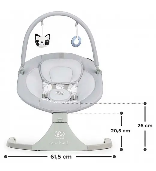 Električna njihaljka LULI Grey Kinderkraft