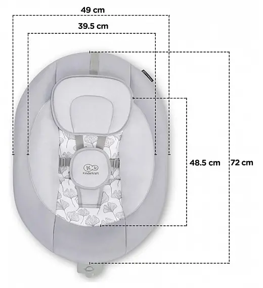 Električna njihaljka LULI Grey Kinderkraft