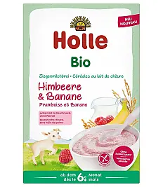 Holle Pahuljice od maline i banane s kozjim mlijekom od 6. mjeseci, 200g, BIO