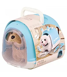 Plišasti inteligentni pes v nosilcu