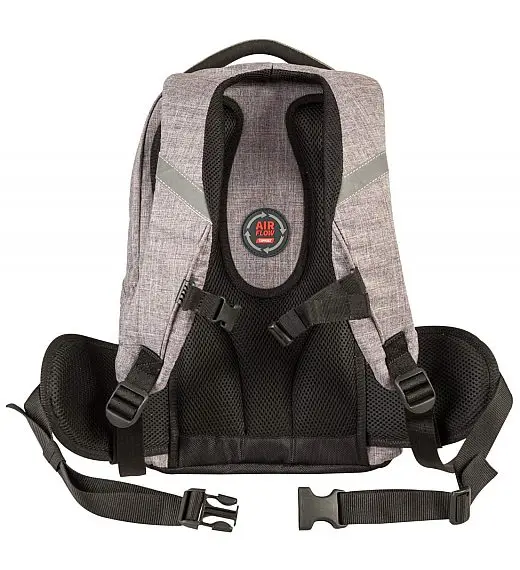 Target FLOW PACK Grey 26291 - anatomski šolski nahrbtnik, šolska torba