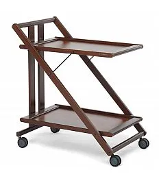 Sprint - zložljiv leseni voziček za hrano - Canaletto