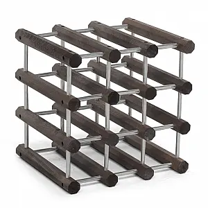 Modularno držalo za steklenice IlCantiniere Wengé/Aluminij