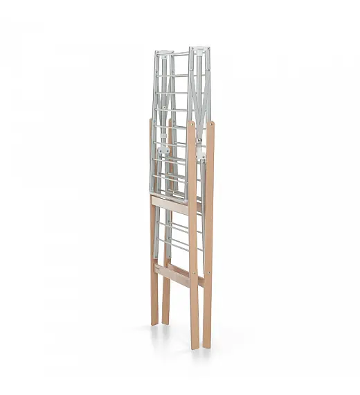 Funkcionalno leseno stojalo za perilo Ciak - Naturale/Aluminij Foppapedretti