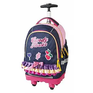  SMART Trolley Candy Flower 17917 - šolska torba na kolesih