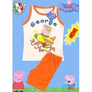 Komplet Pujsa Pepa -PEPPA PIG  v oranžni barvi