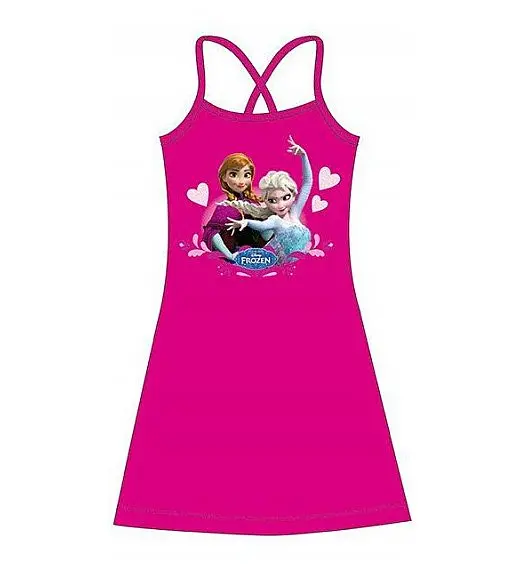Poletna obleka Frozen v fuxia barvi
