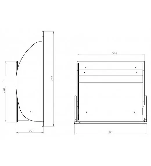 Stenska previjalna miza Timkid KAWA SIMPLEX  White