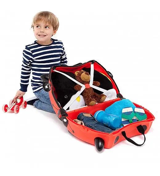Trunki HARLEY - potovalni kovček pikapolonica