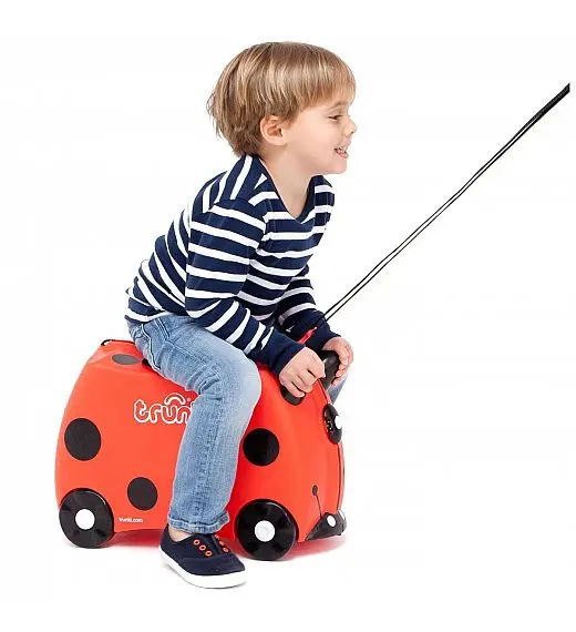 Trunki HARLEY - potovalni kovček pikapolonica