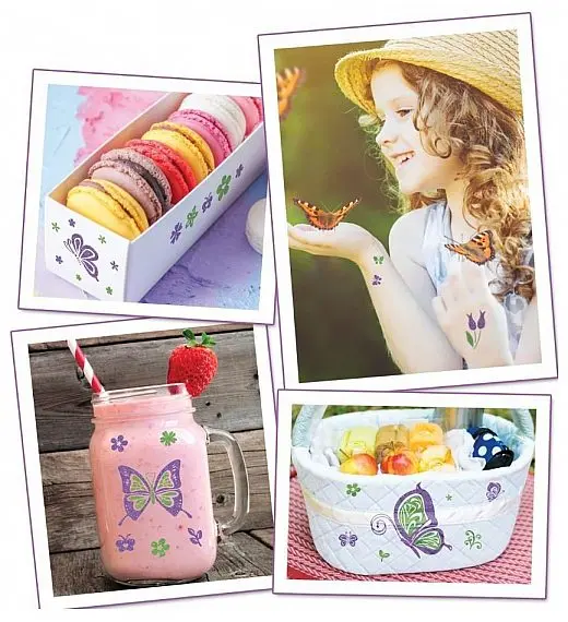 TATTOO SET GLITZA ART - SWEET BUTTERFLYDS