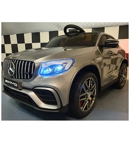 12V MERCEDES GLC 63 COUPE’  Metallic Silver - auto na akumulator