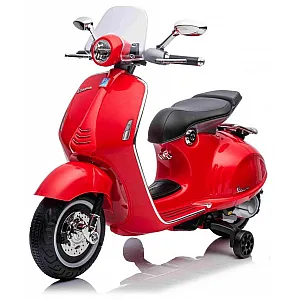 7,2V motor za otroke Vespa 946, Li-Ion, 2x 30W, rdeča