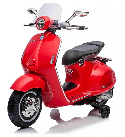 7,2V motor za otroke Vespa 946, Li-Ion, rdeča
