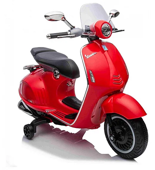 7,2V motor za otroke Vespa 946, Li-Ion, rdeča