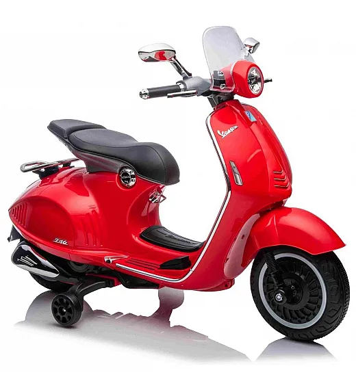 7,2V motor za otroke Vespa 946, Li-Ion, rdeča