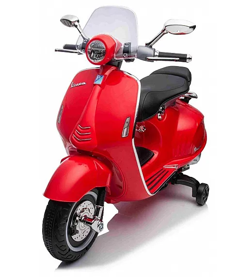 7,2V motor za otroke Vespa 946, Li-Ion, rdeča