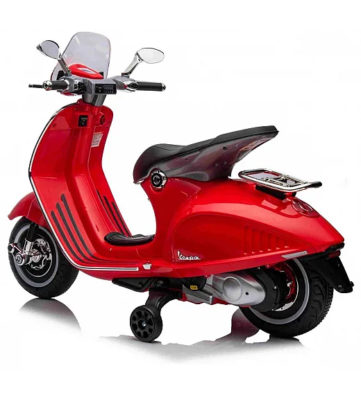 7,2V motor za otroke Vespa 946, Li-Ion, rdeča