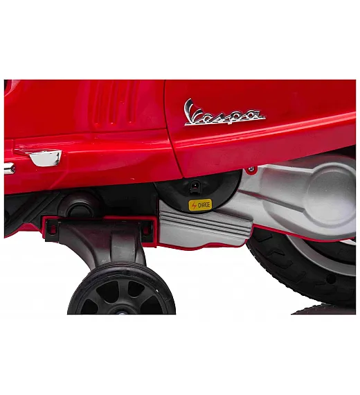7,2V motor za otroke Vespa 946, Li-Ion, rdeča