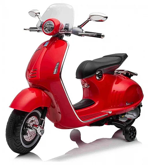 7,2V motor za otroke Vespa 946, Li-Ion, rdeča