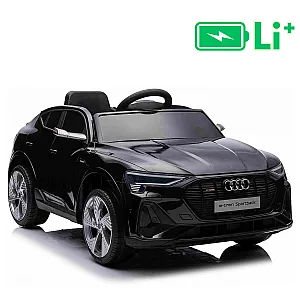 11V Audi E-tron Sportback - dječji akumulatorski auto, crni