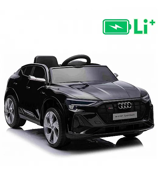 11V Audi E-tron Sportback - dječji akumulatorski auto, crni
