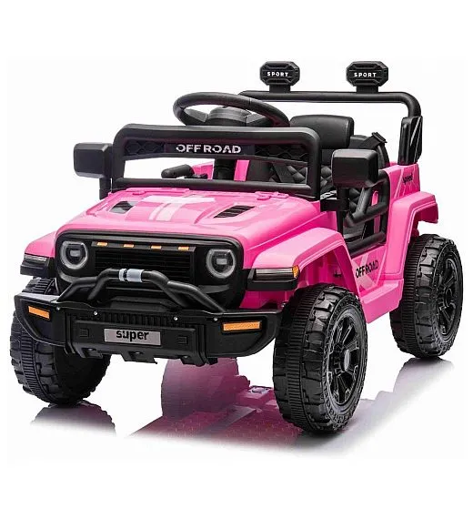 11V avto na daljinca OFFROAD pink, li-ion baterija Beneo