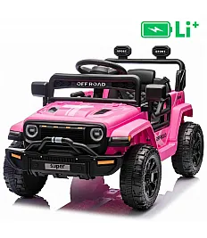 11V avto na daljinca OFFROAD pink, li-ion baterija