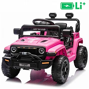 11V auta na akumulator OFFROAD ružičasti, li-ion baterija