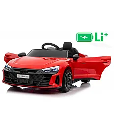 11V otroški avto  Audi RS E-tron GT, litij, rdeč