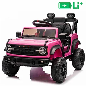 11V auto na akumulator Ford Bronco ružičasti, litij-ionska baterija