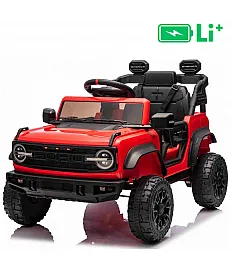 11V avto na daljinca Ford Bronco rdeč, litijeva baterija