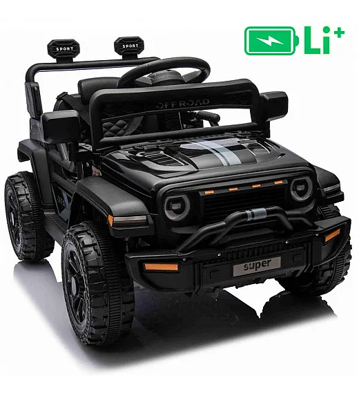 11V avto na daljinca OFFROAD črn, li-ion baterija Beneo