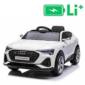 11V Audi E-tron Sportback Li - dječji akumulatorski auto, bijeli
