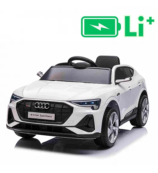 11V Audi E-tron Sportback - dječji akumulatorski auto, bijeli