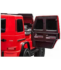 12V avto na daljinca 4x4 Mercedes G63 AMG, 4x 35W, do 50 kg, rdeč