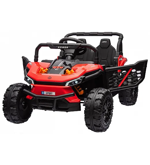 12V avto na akumulator UTV Small, 2x35W, daljinec, rdeč Beneo