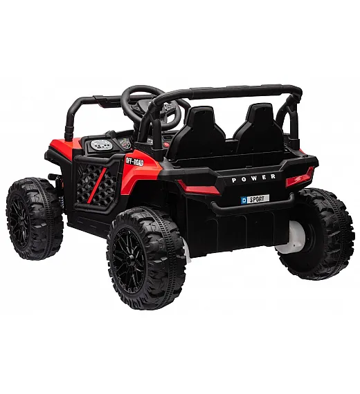 12V avto na akumulator UTV Small, 2x35W, daljinec, rdeč Beneo