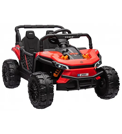 12V avto na akumulator UTV Small, 2x35W, daljinec, rdeč Beneo
